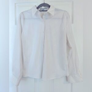 Foxcroft White Fitted Wrinkle Free Buttondown